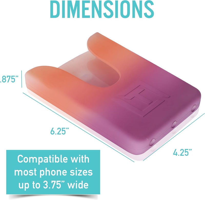 Tributary Brands - Pink Ombré Phone Holder for Bogg Bag and Simple Modern Bag - Made of Silicone and Fits All Phone Sizes - Image 4